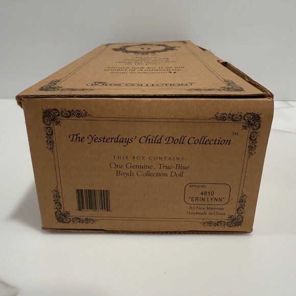 Yesterdays Child Erin Lynn & Squirt 4810 Boyds Collection Porcelain Doll COA NEW - Picture 9 of 11